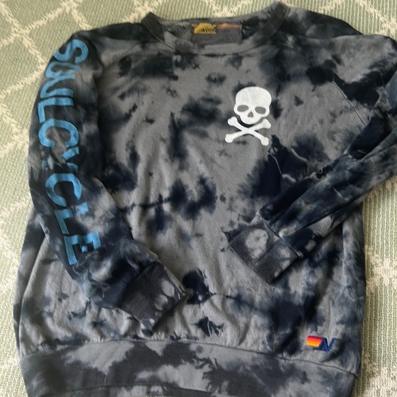 AVIATOR NATION  X SOULCYCLE collab the due crew neck sweatshirt - Picture 1 of 6